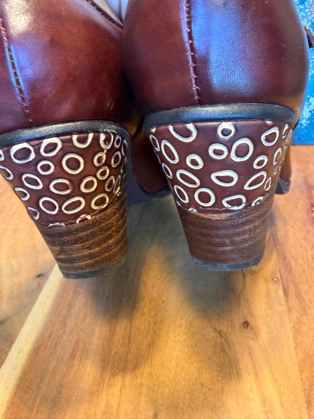 Spring Step L’Artiste Vintage Boho Brown Leather Mary Jane Pumps 8.5 (EUC) - Picture 9 of 12